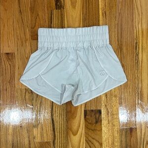 Women's Athletic Elastic Waist Shorts - Light Gray